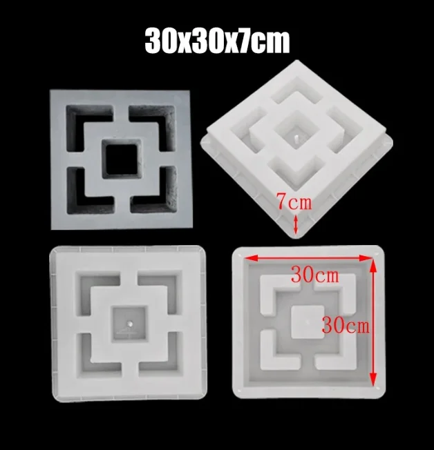 Hollow Brick Cement Mold For Personalized Concrete Decoration Of Hollowed Out Garden Interior And Exterior Walls