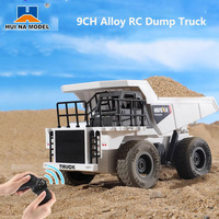 Huina 668 RC Dump Truck 9CH Remote Controlled Car Dumper Tractor Rc Car Loading Car Engineering Truck Toys Vehicle Gifts For Boy