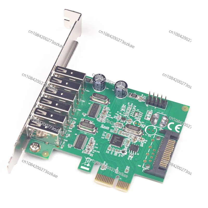 PCIe To USB2.0 Expansion Card Multi-port 8-port USB Outer 6-port Inner 2-port USB2.0 Supports Short Iron Small Chassis