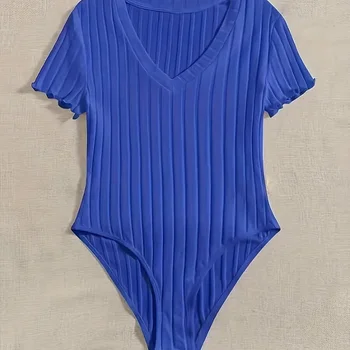 캐주얼 섹시 프린트 양상추 트림 슬립 나이트드레스, 크루넥 백리스 수면 원피스 잠옷, 여성 잠옷, 라운지웨어 