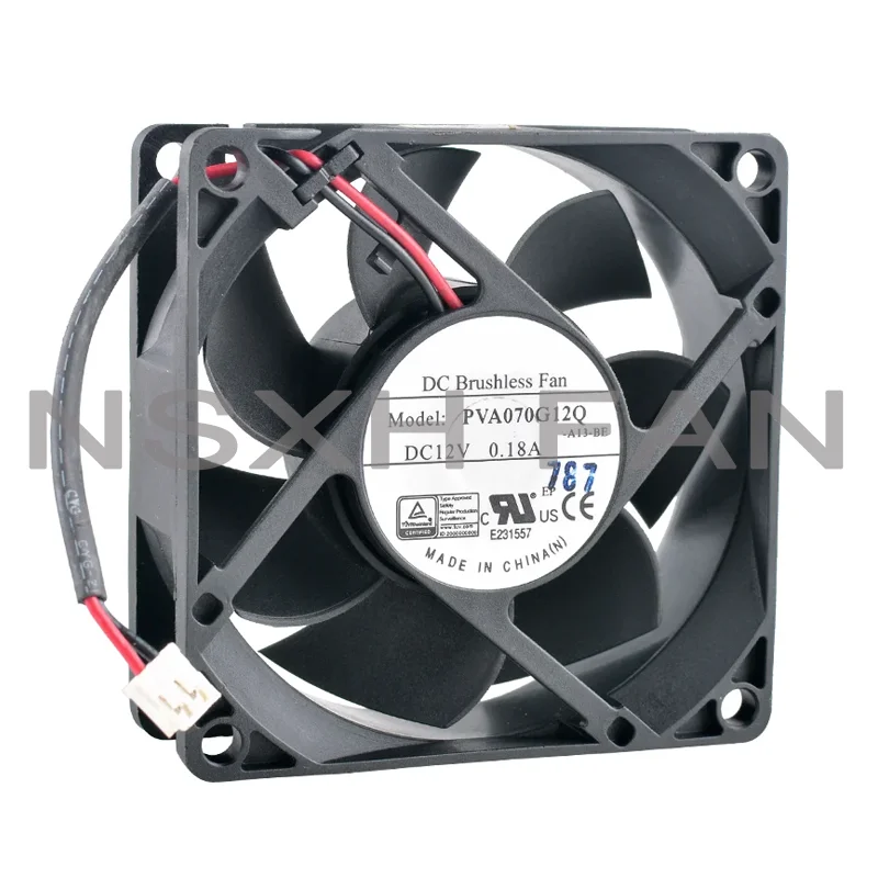 

PVA070G12Q 7cm 7025 70mm Fan 70x70x25mm DC12V 0.18A 2pin Cooling Fan For Chassis Power Supply