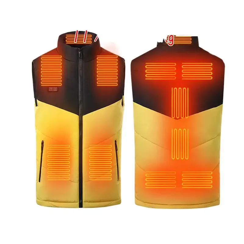 

Color Matching Double Control Self-Heating Vest Fashionable Warm Heating Vest