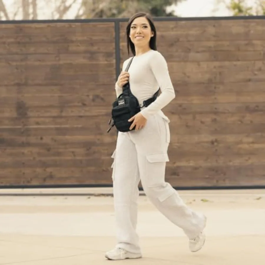 4L Mini Tactical Sling Bag Alpha Black Compact Crossbody Backpack for Gym Travel and EDC Tactical Shoulder Bag with Multiple Po