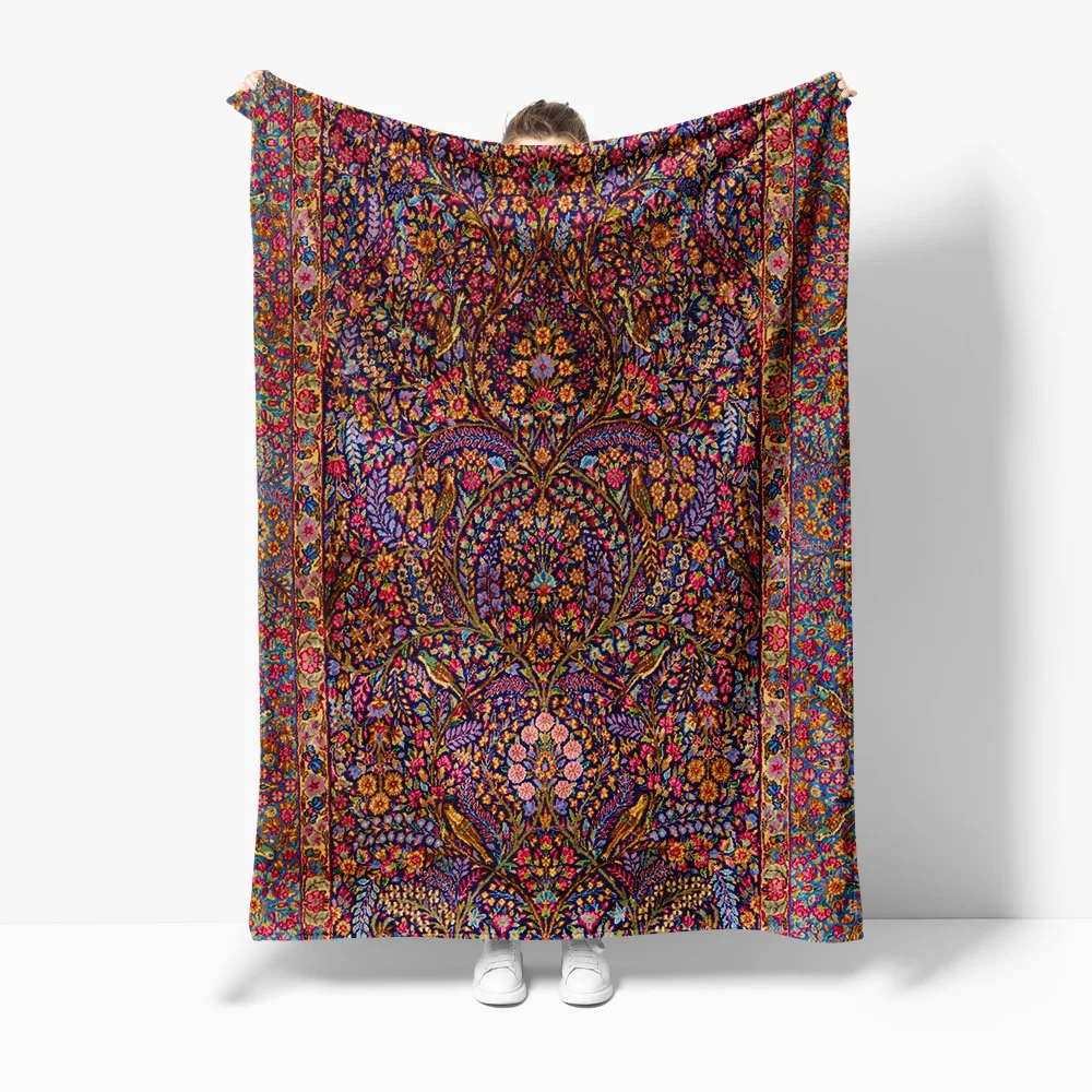 

Яркое богемное одеяло с цветочным принтом пейсли, декоративное одеяло для дивана-кровати, ковер, чехол для подушки, домашний декор