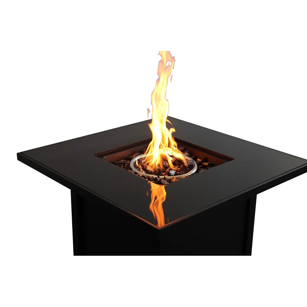 Outdoor Fire Pit for Outdoor Home Garden Backyard Fireplace (30 Inch Steel Black Color)