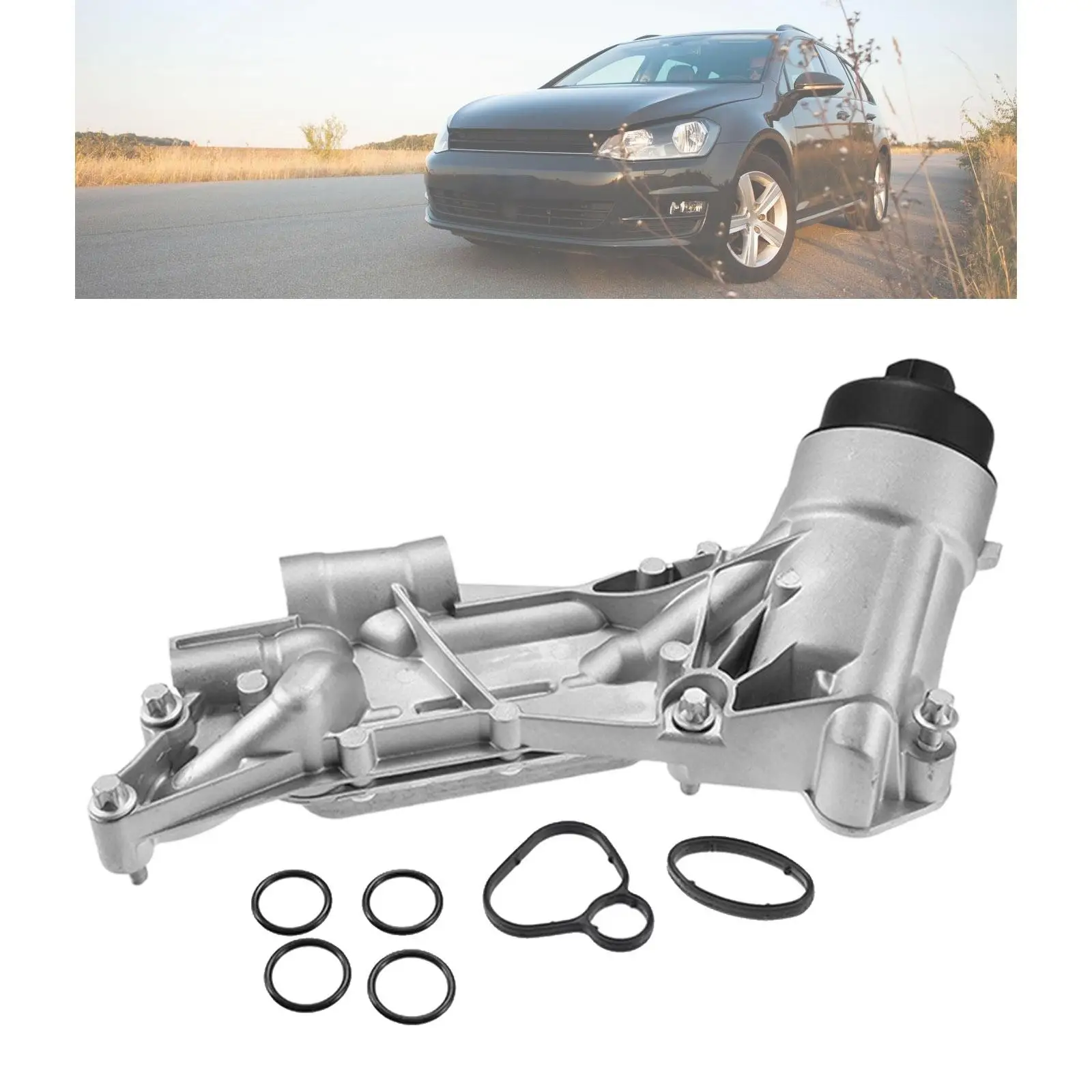 12992593 93186324 Oil Filter Housing Engine Oil Cooler Filter Case for Trax 2013-2019 Assembly Easy Install Repair Parts