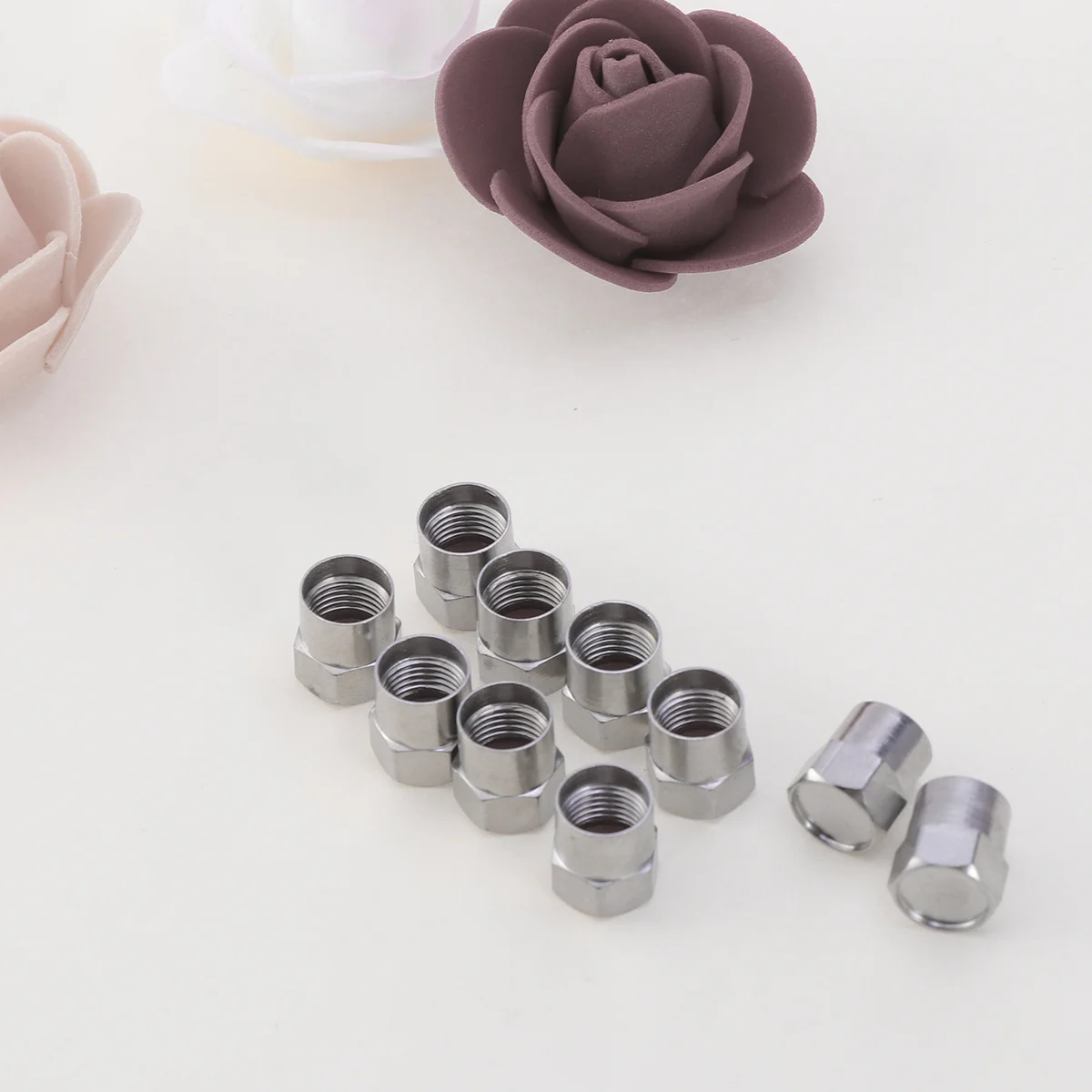 

20Pcs Universal Valve Caps Premium Brass Tire Stem Dust Proof Cover Auto Bike Car Truck Accessories Air Caps Bicycle