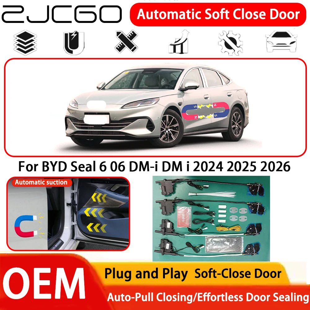 for BYD Seal 6 06 DM-i DM i 2024 2025 2026 Car OEM Plug and Play Automatic Electric Soft Close Door Comfort Closing System