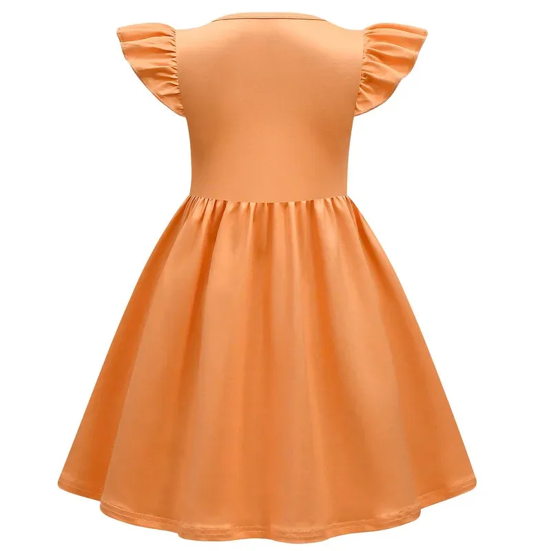 Vestido de gato morado para niños, criaturas sonrientes, catnap con sonrisa de dibujos animados, vestido veraniego para niña + bolsa, disfraz de Cosplay para niños