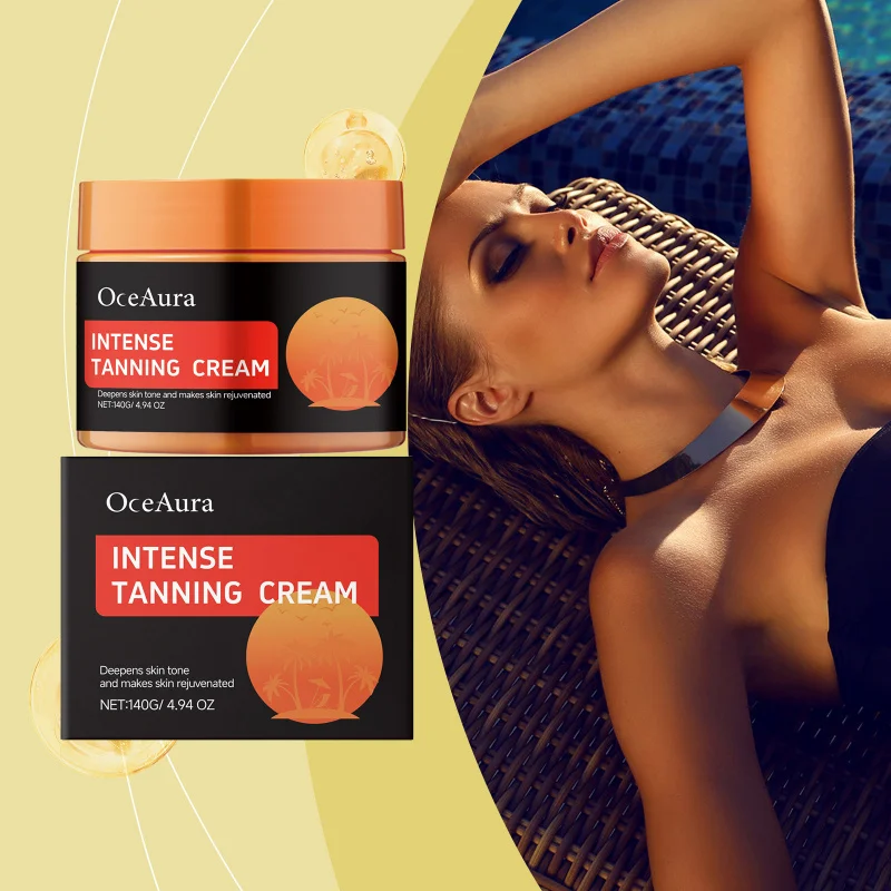 

Outdoor Tanning Cream, Lightweight Waterproof Bronzing Lotion Natural Sun-Kissed Glow, Moisturizing Long Lasting, All Skin Types