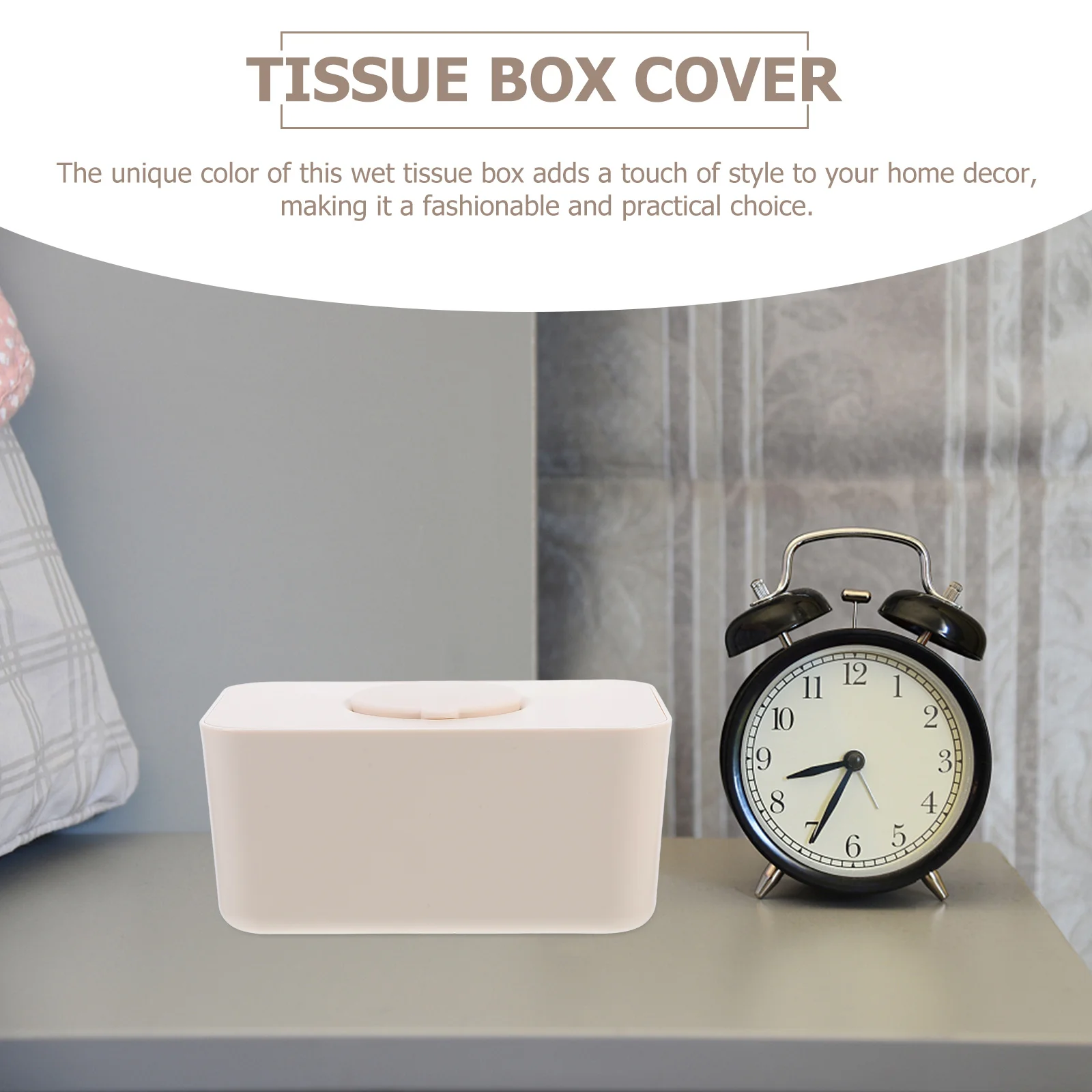 

Wet Tissue Dispenser Box with Lid Large Capacity for Household Bathroom Living Room Desktop Organizer Stylish Napkin Container