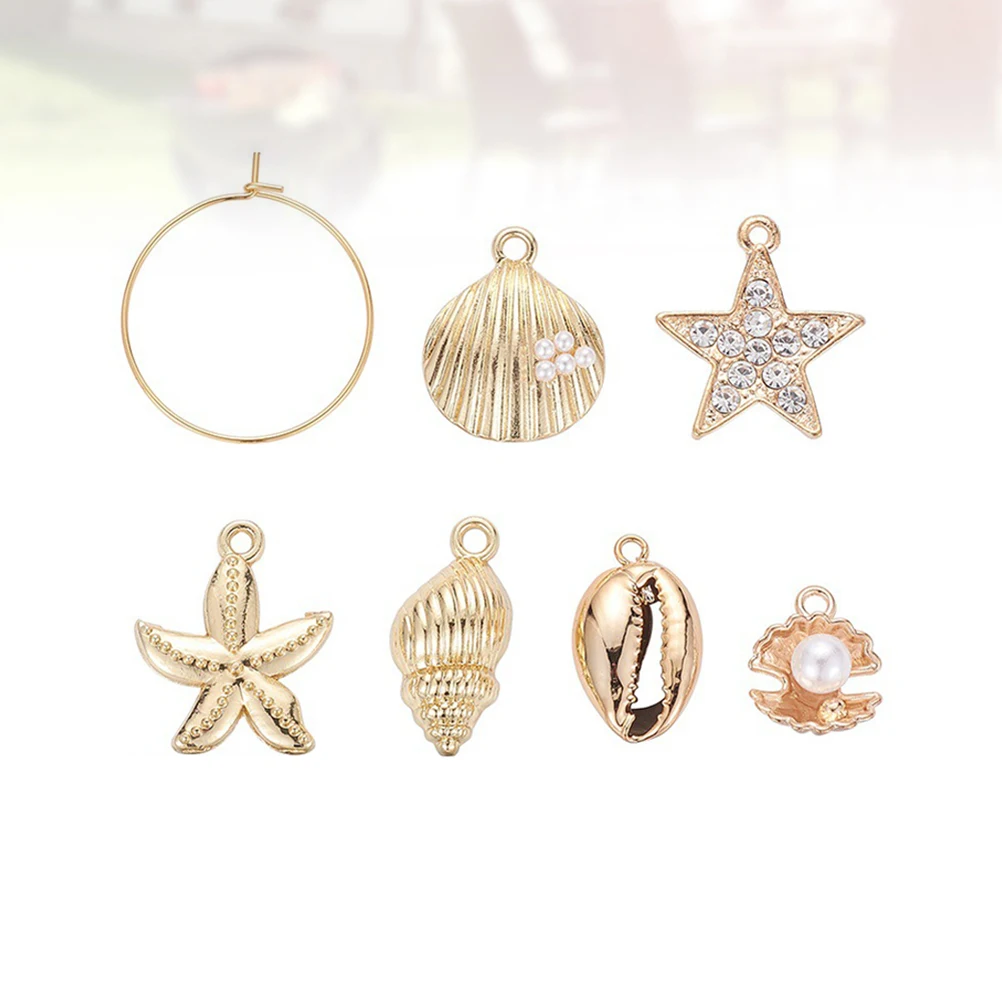 

24 Pcs Marine Style Earring Accessories Loop Drop DIY Jewelry Pendants Earrings