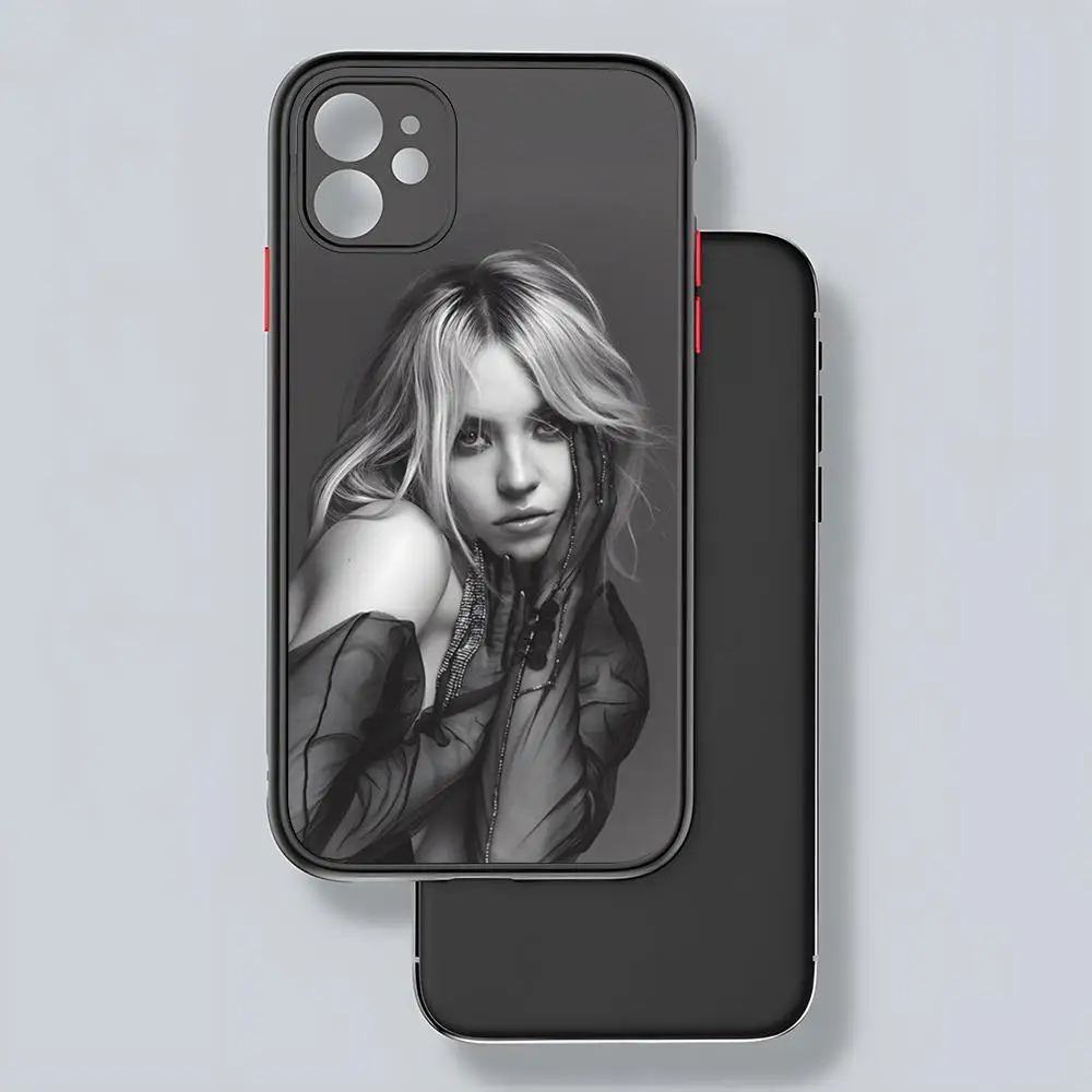 Euphoria Sydney Sweeney Phone Case Matte Transparent Back For iPhone 15 14 13 12 11 Pro Max X XR XS 7 8 SE Mini Plus Cover