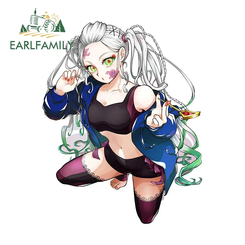 EARLFAMILY للكرتون مثير نظرة خاطفة مضحك ملصقات السيارات أنيمي الفينيل لافتة للنظر دراجة نارية لوح التزلج Campervan ملصق مائي جذع ديكور