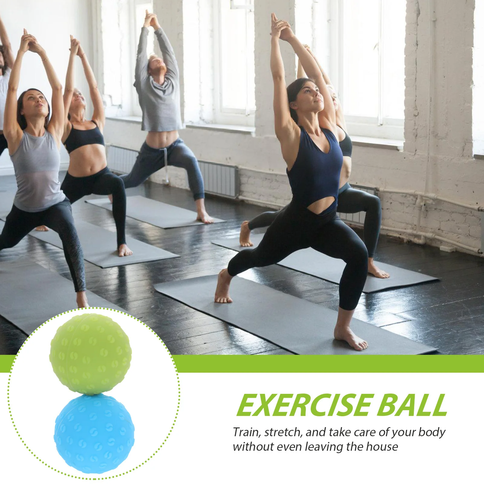 

2 шт., массажный мяч для фитнеса, йоги, тай-чи, текстура, силиконовый мяч для упражнений, балансировочный мяч для домашнего офиса, тренировок на открытом воздухе, черный, синий