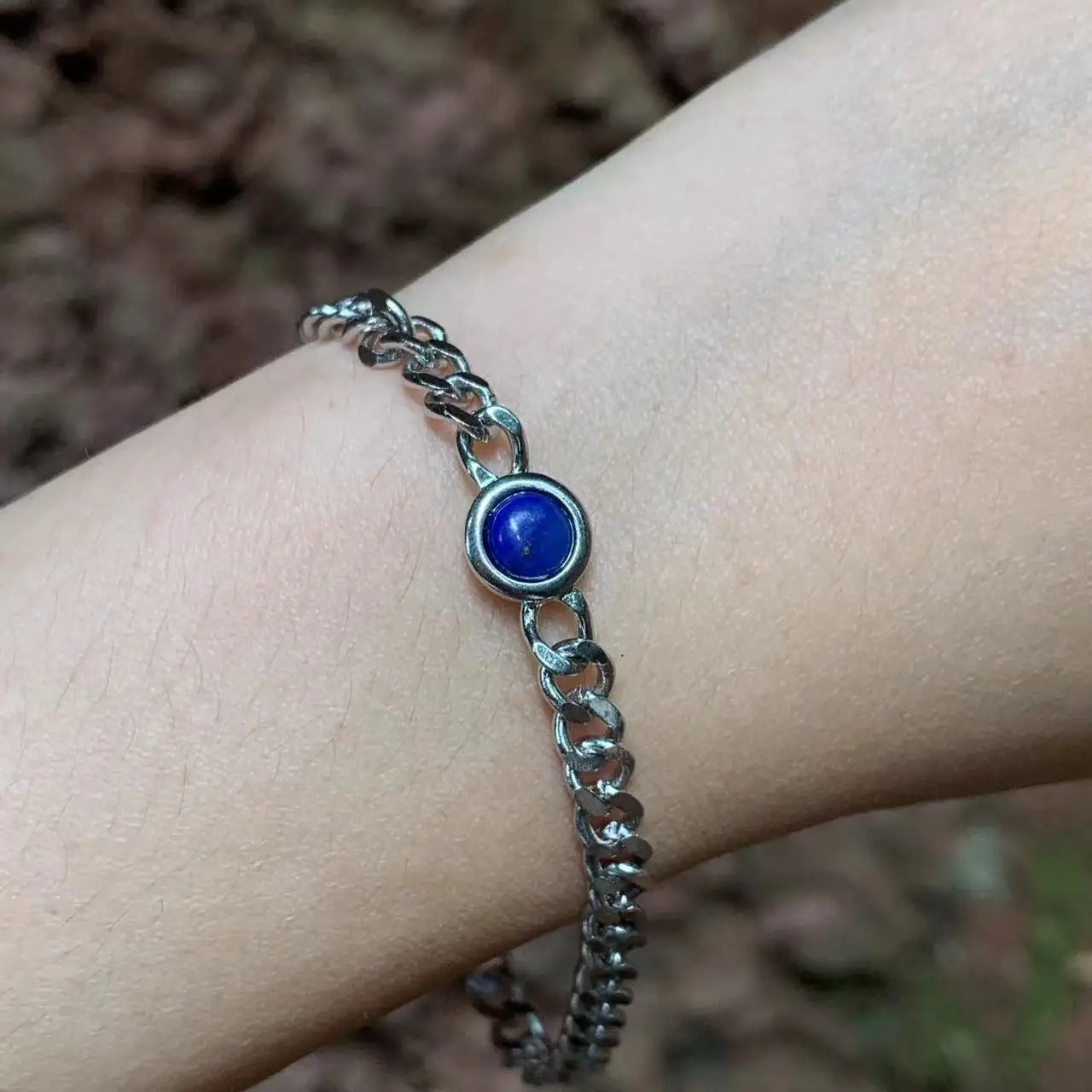 Natural Lapis Bracelets & Bangles For Women Adjustable Fine Jewelry Simple Trendy Bracelet Lucky Chain Bracelet image 6