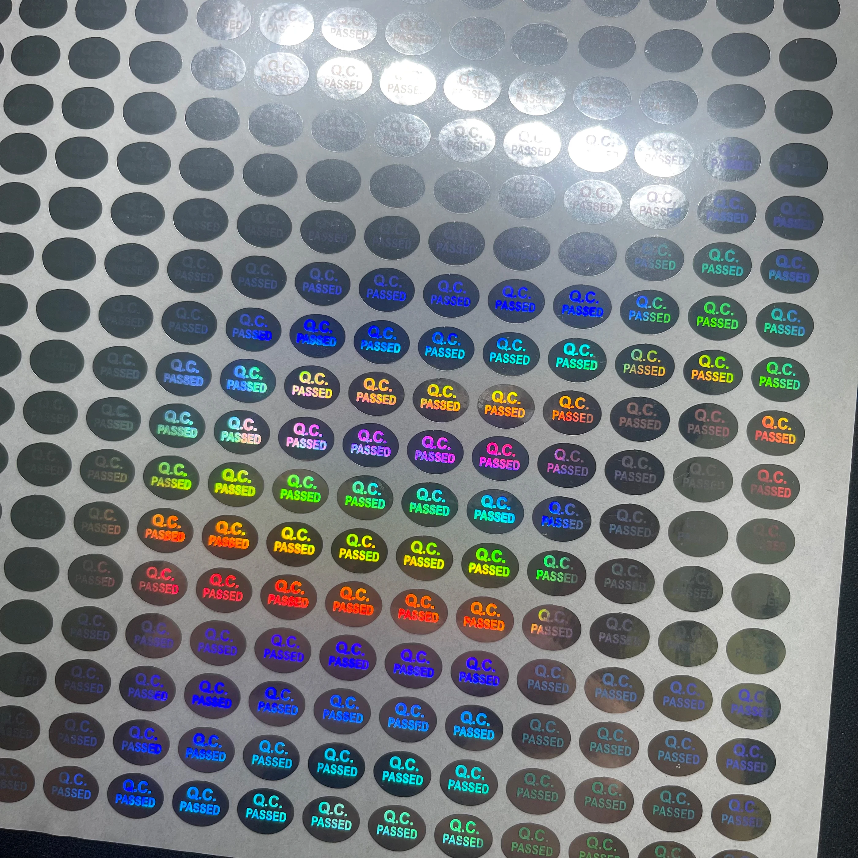 13X8mm Holographic Sticker QC Passed Security Warranty Anti-Tamper Security Sticker, Laser Anti-Counterfeiting Sticker