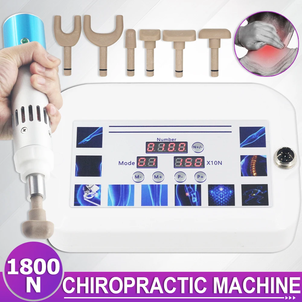 1800N Electric Correction Gun Portable Chiropractic Adjustment Tools Pulse Spine Cervical Lumbar Back Massager 2025 New Hot Sale