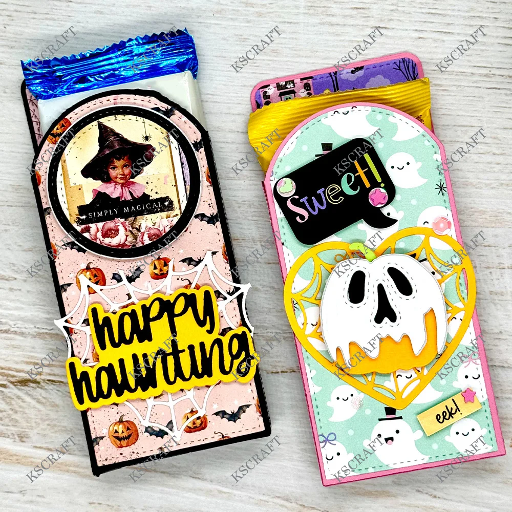 KSCRAFT Candy Bar Wrapper Cutting Dies Stencils for DIY Scrapbooking Decorative Embossing DIY Paper Cards view 5
