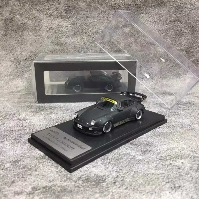 MC 1:64 Porsche Sports car RWB930 alloy simulation model, children's collection of decorative toys, New Year gifts for friends.