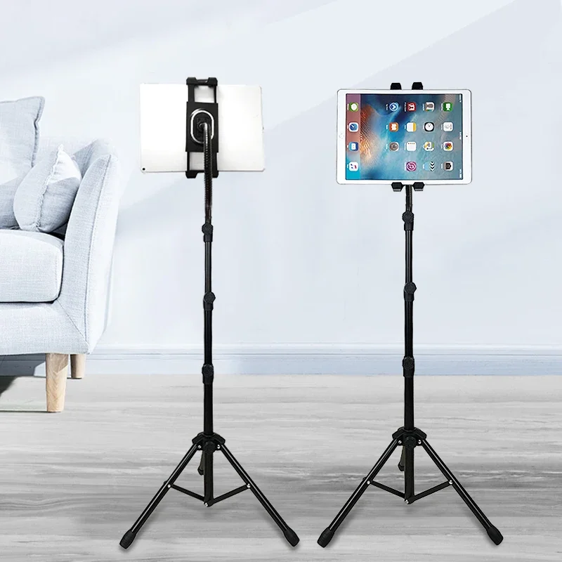 Adjustable Tablet Tripod Floor Stand Tablet Holder for 5-12.9 Inch Tablet Phone Support Tripod Stand Mount for IPAD Air Pro 12.9