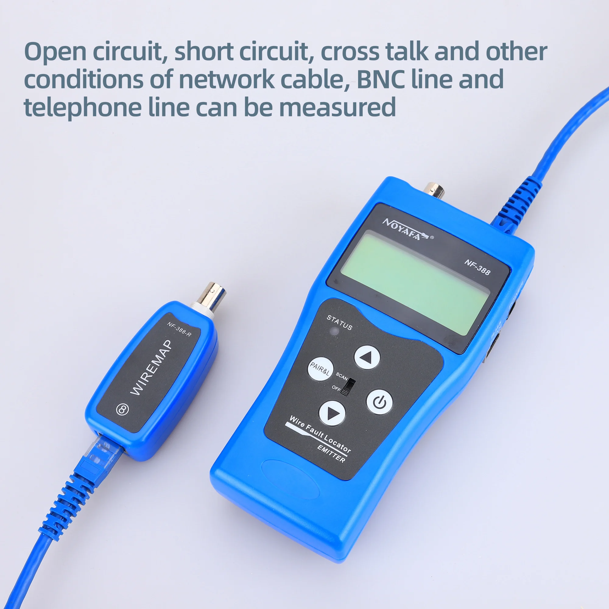 KELUSHI Multi-functional Handheld Cable Tester Network cable LAN Ethernet Wire tester Telephone cable RJ45 RJ11 Tester NF388