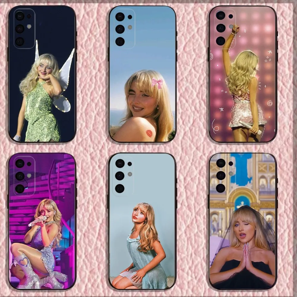 

Singer S-Sabrina Carpenter Phone Case For Samsung S25,S24,S21,S22,S23,S30,Ultra,S20,Plus,Fe,Lite,Note,10,9,5G Black Cover