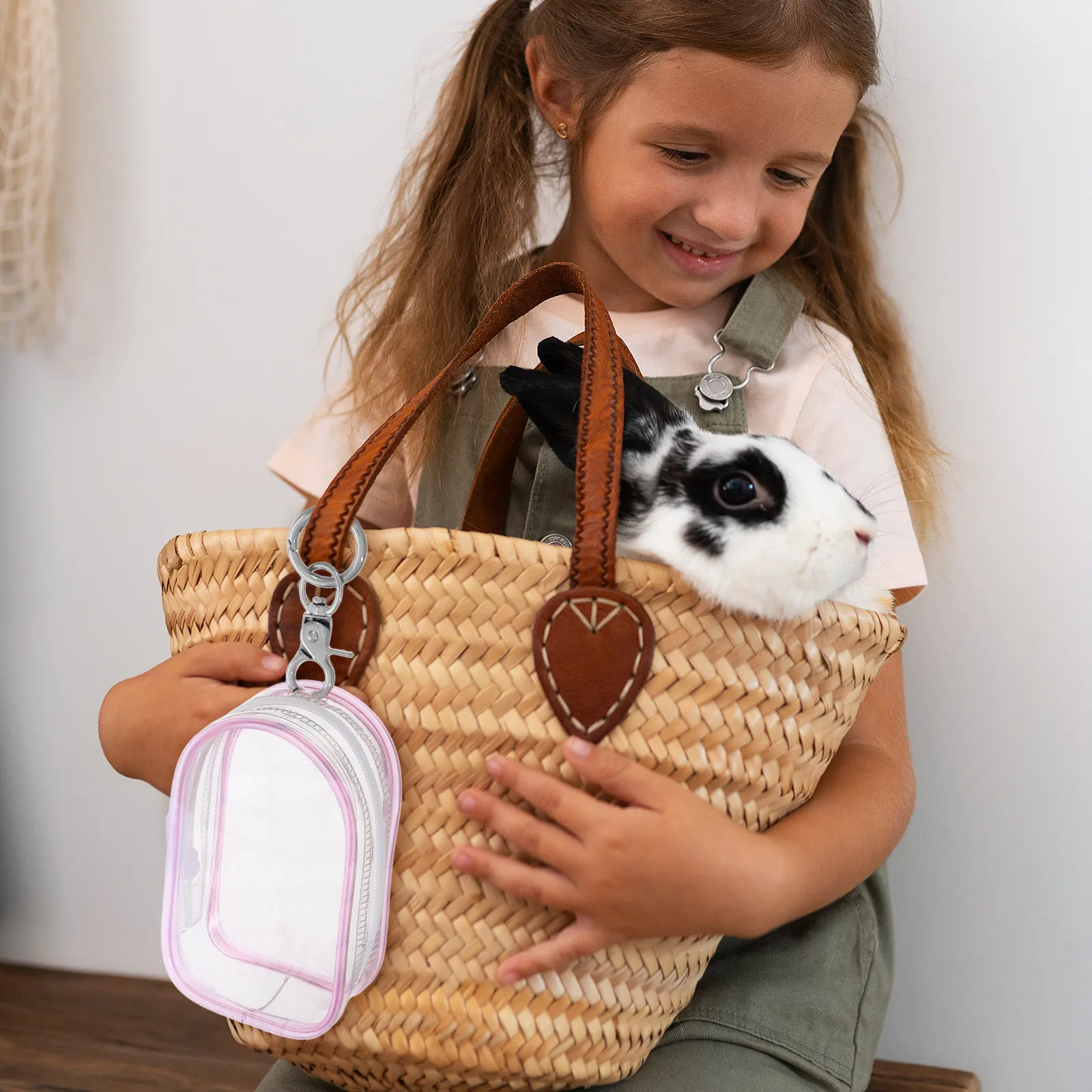 

Набор из 4 прозрачных сумок-брелоков для мини-фигурок, высокопрозрачные подвесные чехлы для демонстрации фигурок