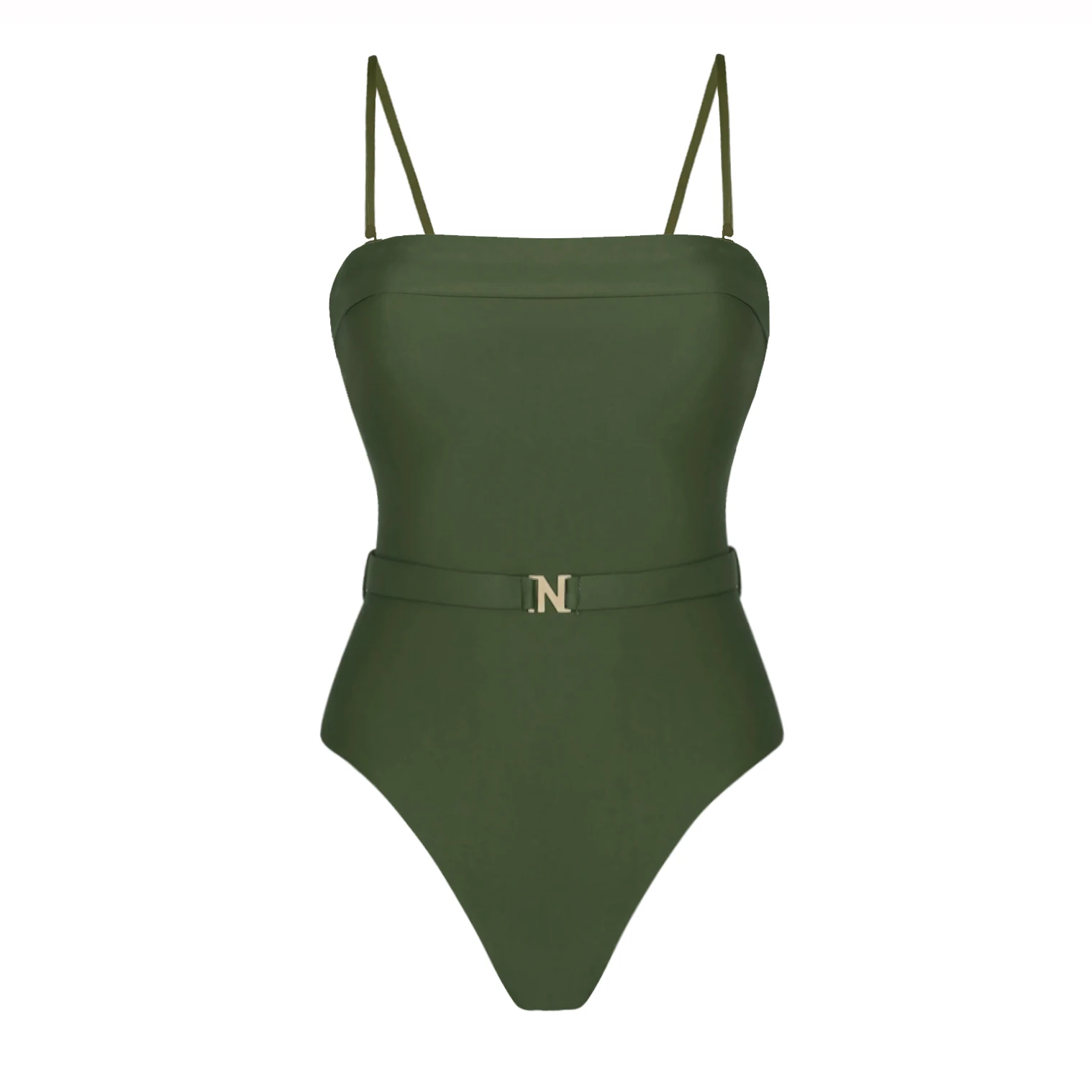 Sexy One Piece Swimsuit Women Swimwear 2026 Solid Green Bikini Female Biquini High Waisted Swim Suits Bodysuit Beachwear Outfits view 5