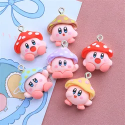 10Pcs Cartoon Mushroom Resin Charms Kawaii DIY Necklace Earring Bracelet Pendant Jewelry Making Accessories Phone Keychain Decor
