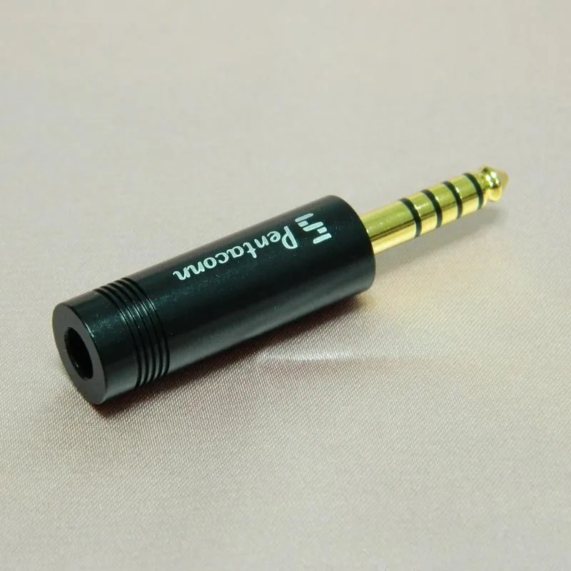 Imagem -05 - Cobre Equilibrado Audio Headphone Connector Faça Você Mesmo Repair Cabo 4.4 Ródio Banhado a Ouro Plug Polos od mm Buraco 4.4 mm 10 Pcs