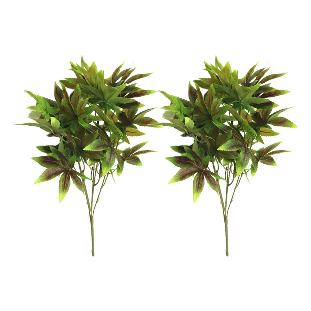 

Lifelike Maple Leaves Artificial Plant Greenery Decor Simulated Maple Leaf DIY Accessory Home Wedding Decoration Fake Plant Long