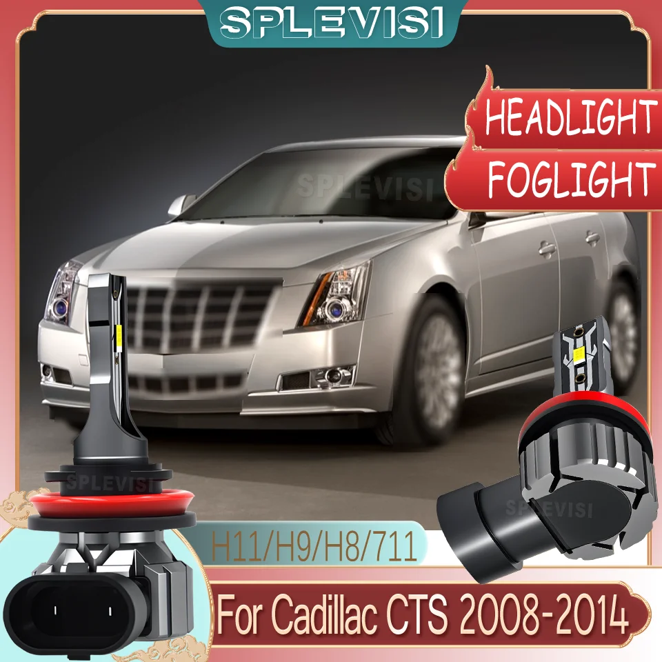 

LED Longer Lifespan Quiet Operation H11 Headlight Bulbs High/Low/Fog Light For Cadillac CTS 2008 2009 2010 2011 2012 2013 2014