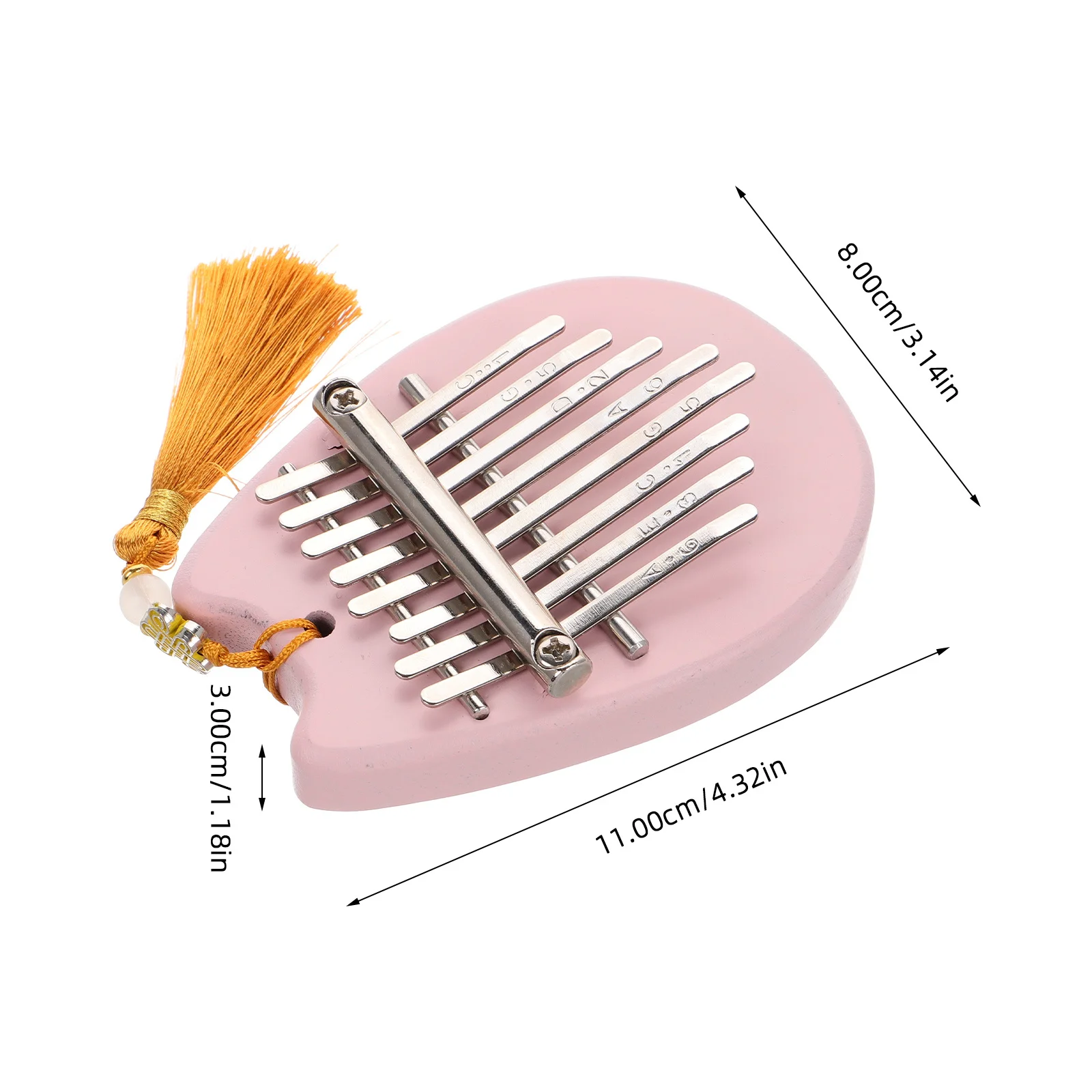 بيانو كاليمبا صغير محمول من الأكريليك بتصميم الدب اللطيف للمبتدئين المثاليين، متنوعة من كاليمبا #2