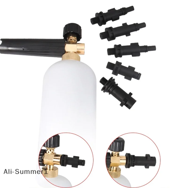 

【E】Специально используется в качестве аксессуаров для водяного пистолета высокого давления G1/4 дюйма, быстрый адаптер, насадка для мойки автомобиля, аксессуары для горшка для пены