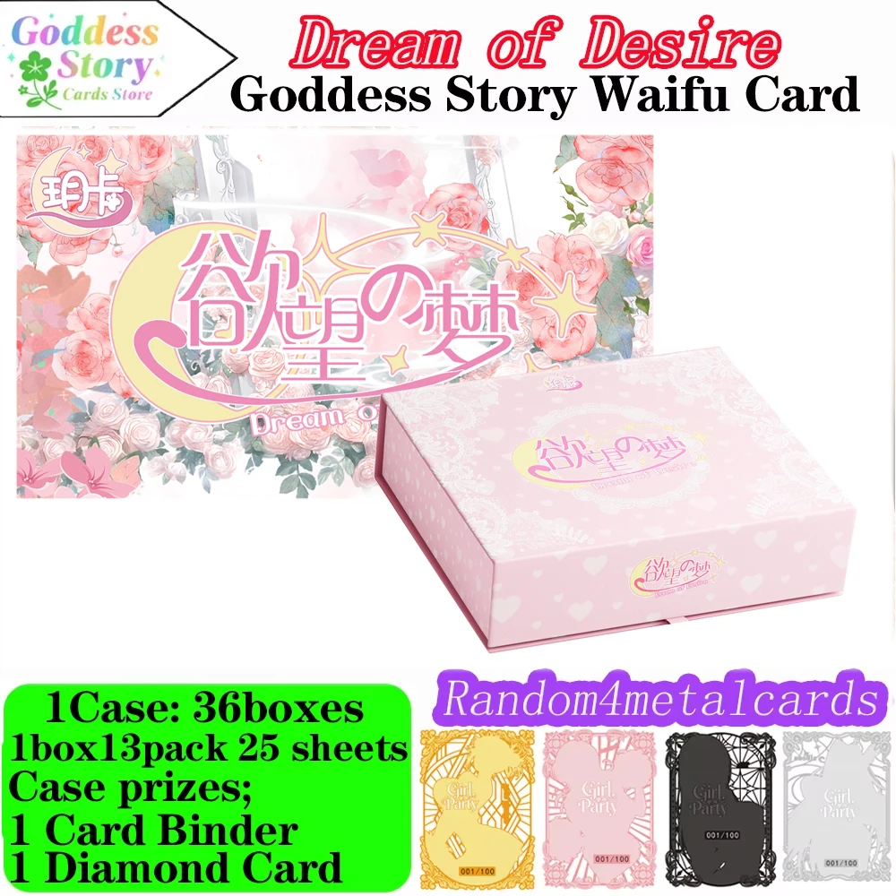 

Newest ''Dream of Desire''Goddess Story Collection Cards Anime Girl Party Swimsuit Feast Booster Box Toy Hobbies Gifts
