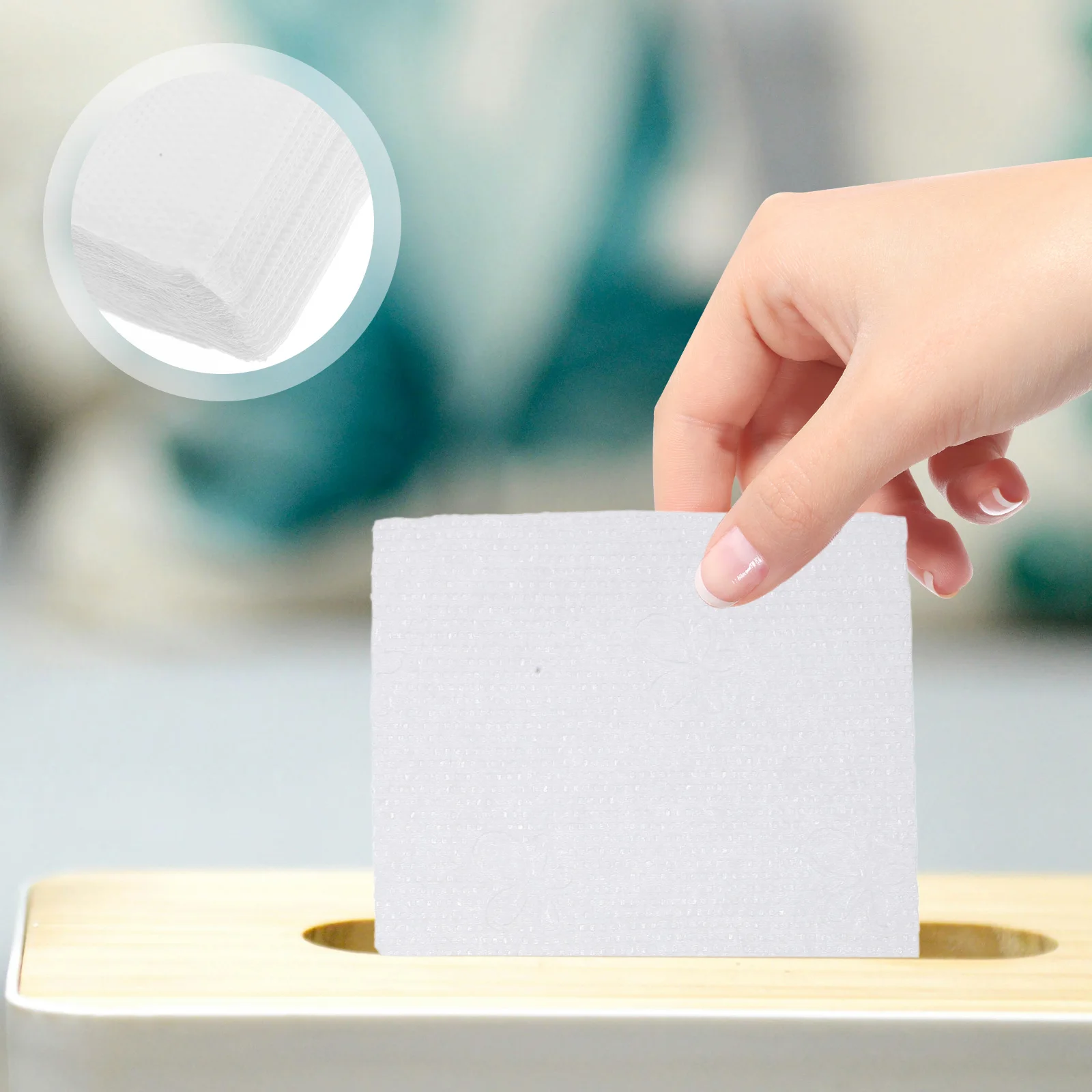 50pcs Thickened Facial Tissue Large White Paper Bulk Car Refill Mini Napkins Packing Wrapping Bulk White Restaurant Napkins