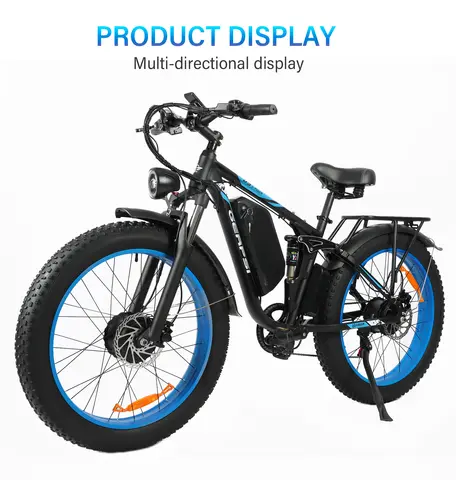 3000W High-Power Electric Mountain Bike BAOLUJIE DP-2603 - 48V 25AH Large Battery 26-Inch Wide Tires