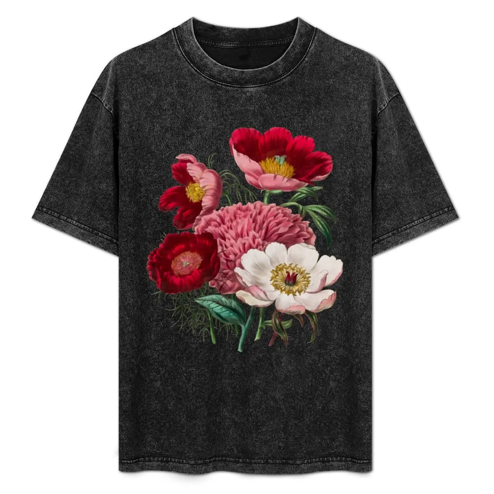 Flower Garden II T-Shirt plain summer tops mens graphic t-shirts hip hop