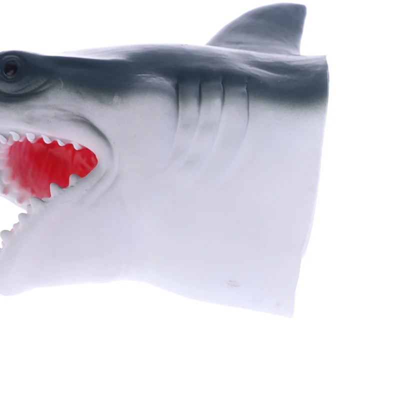 サメの手袋型人形 1個 ソフトラバー製ハンドパペット リアルな恐竜の頭 キッズトイ インタラクティブなロールプレイ 親子で楽しめるゲームトイ