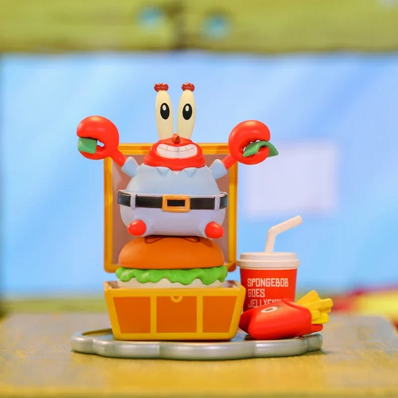 POP MART SpongeBob Picnic Party Series Blind Box Toys Kawaii Anime Action Figure Desktop Decoration Surprise Mystery Box view 5