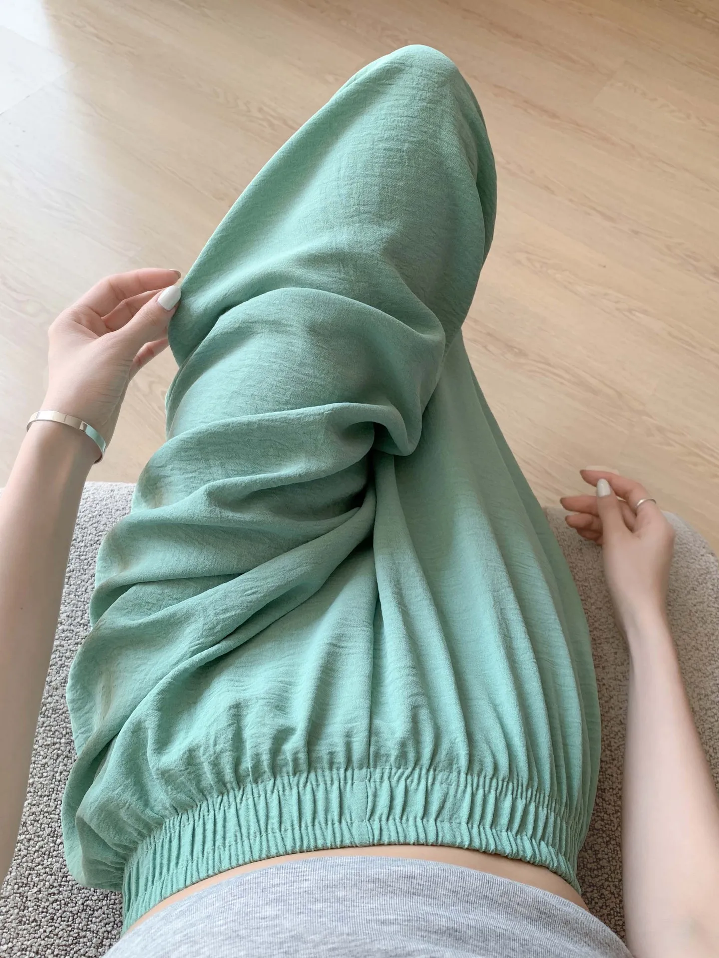 

Women's Mosquito Repellent Pants 2026 Spring Fall High Waist Loose Fit Draped Straight Wide Leg Trousers Casual