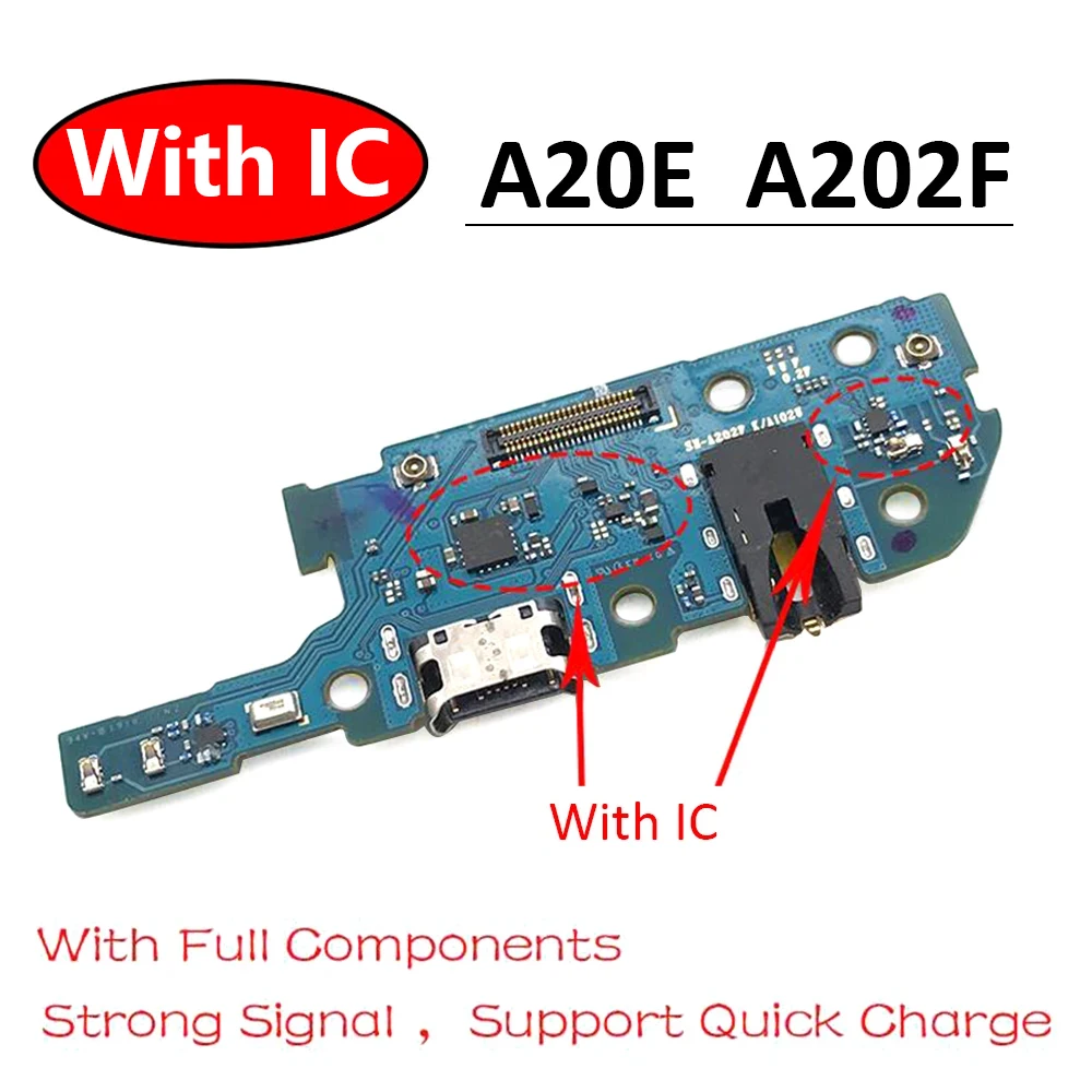 USB Port Charger Dock Plug Connector Charging Board FLex Cable For Samsung A20 A205F A205 / A20E A202F A202 USB Board