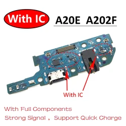 USB Port Charger Dock Plug Connector Charging Board FLex Cable For Samsung A20 A205F A205 / A20E A202F A202 USB Board