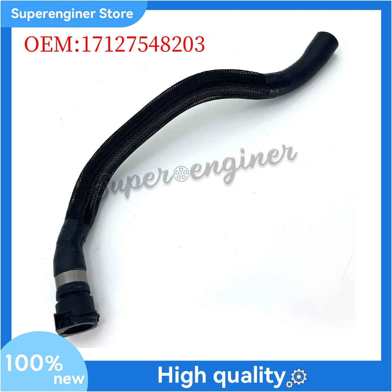 17127548203 Radiator Coolant Water Hose from Expansion Tank for BMW 135i Z4 335i