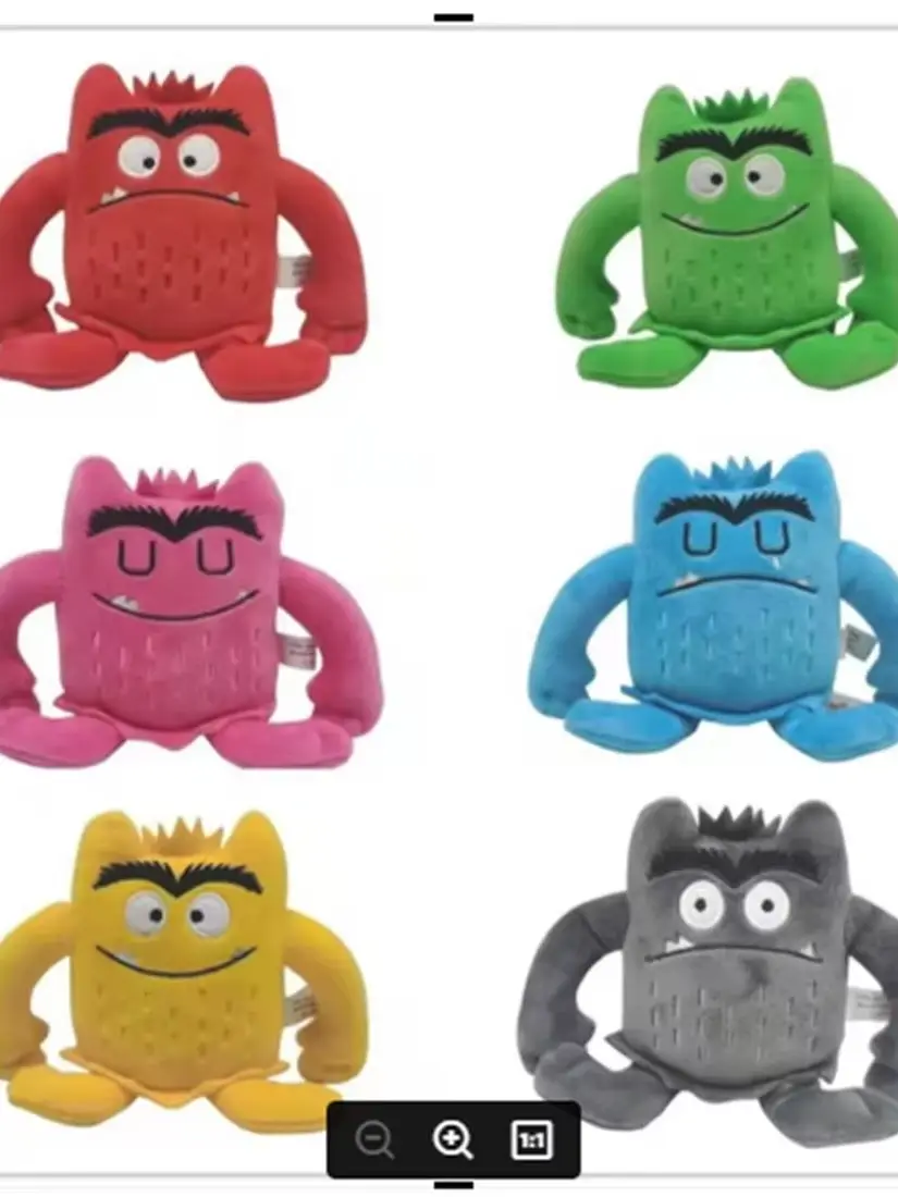 6 Stück/Set Kawaii Farbmonster Plüschpuppe Kinder Monster Farb-Emotion Plüschtier Stofftier für Kinder Geburtstagsgeschenke