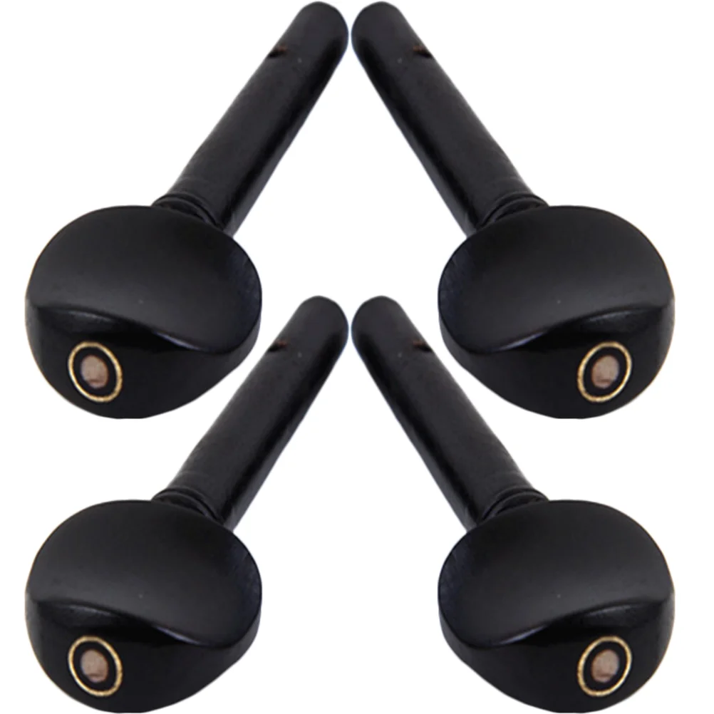 

4pcs Ebony Crafts Violin Oud Tuning Pegs Replacement String Instrument Accessories wooden violin tuner