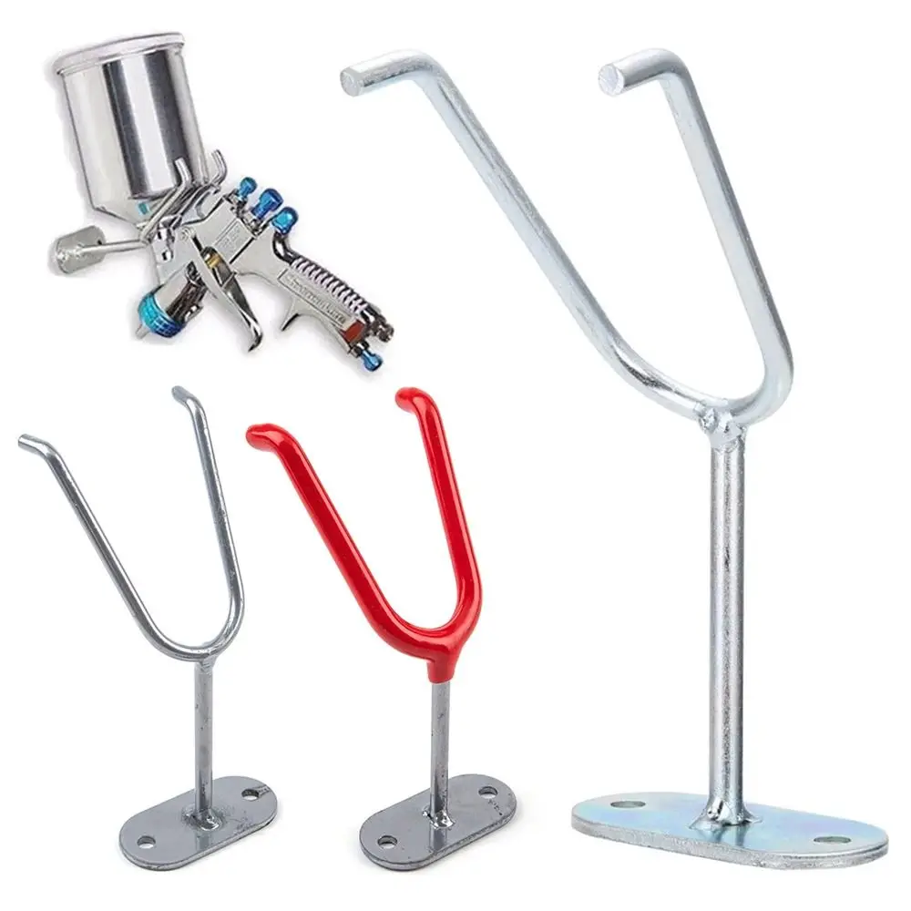 1Pcs Rack Stand Painting Spray Holder Rubber Protection Hand Tools Accessories Wall Mounted Bracket Metal Wall Bench Mount