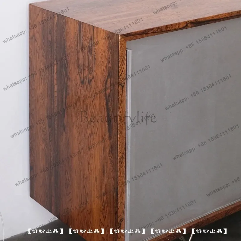 Zj. Medieval retro solid wood dining side locker Nordic Danish style Italian simple modern side cabinet