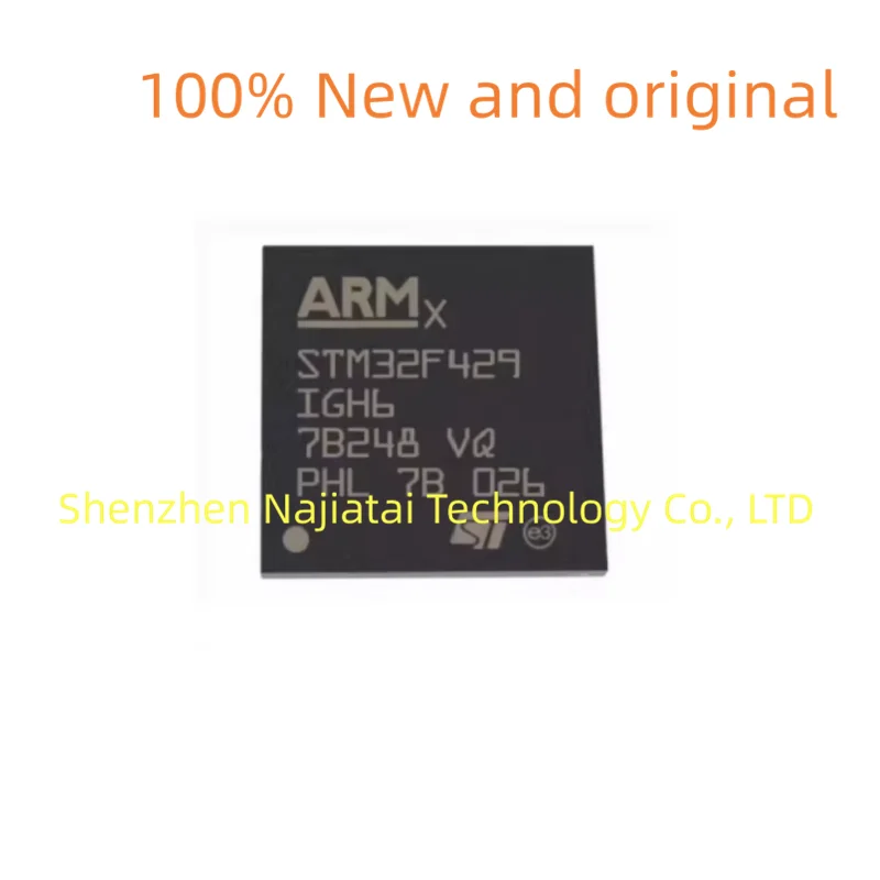 

5 шт./лот, 100% новый оригинальный чип STM32F429IGH6 STM32F429 BGA176